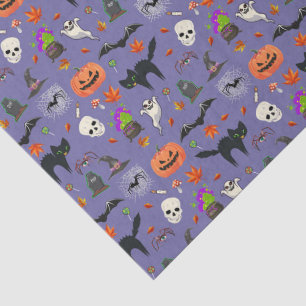 Niedliches und unheimlich Halloween-Muster Seidenpapier