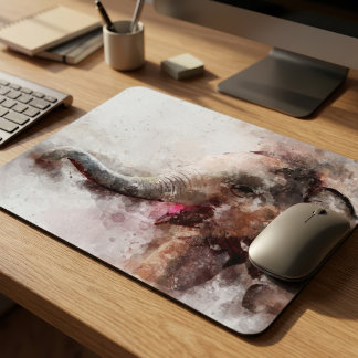 Niedliches und verspieltens Baby-Asiatischer-Elefa Mousepad