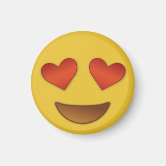 Niedliches und winziges Herz für Augen Emoji Magnet