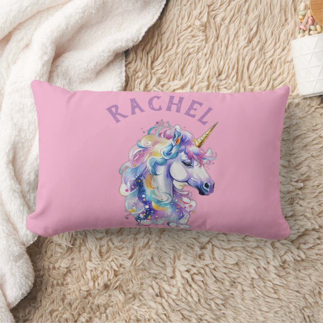 Niedliches Unicorn Baby Girl Kinderzimmer Custom K Lendenkissen (Decke)