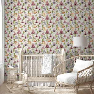 Niedliches Unisex-Baby-Wild-One-Kinderzimmer Tapete