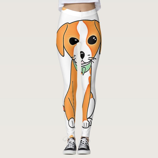 Niedliches Unterschlupf-Artwork Leggings (Vorderseite)