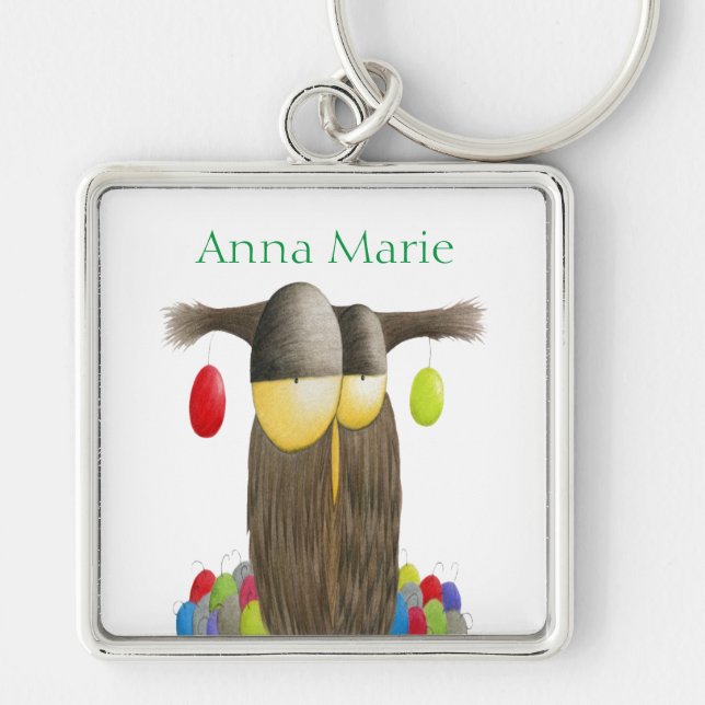 Niedliches Urlaubskuchen Schlüsselanhänger (Vorne)