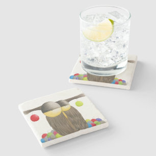 Niedliches Urlaubskuchen Steinuntersetzer