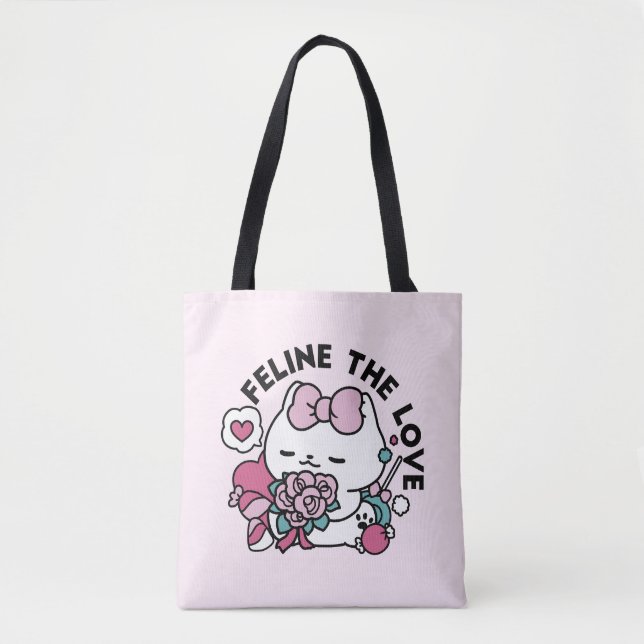 Niedliches Valentinisches Katzendesign - Feline th (Vorderseite)