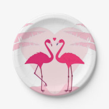 Niedliches Valentinstag Flamingo-Paar