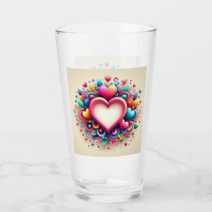 Niedliches Valentintagsherz Glas