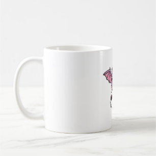 Niedliches Vampirbad mit Totenschädel Kaffeetasse