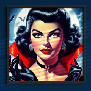 Niedliches Vampire-Button Poster