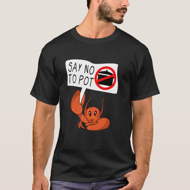 Niedliches Veganes Crab-Sprichwort sagt nein zu Po T-Shirt (Vorderseite)