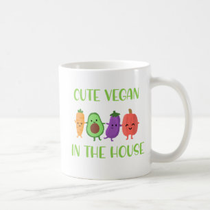 Niedliches Veganes Zitat im Haus Kaffeetasse