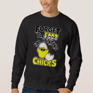Niedliches Vergessen Eier Jagen Hühner Frohe Oster Sweatshirt