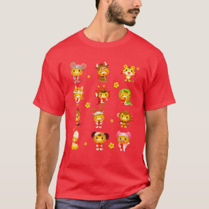 Niedliches vietnamesisches Zodiac Tiger Lunar Neuj T-Shirt