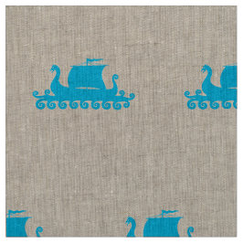 Niedliches Viking Ship Shape Muster Stoff