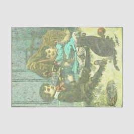 Niedliches viktorianisches Vintages decoupage Seidenpapier