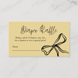 Niedliches Vintag-Gelbschwarm-Windeln-Windeln-Wind Begleitkarte