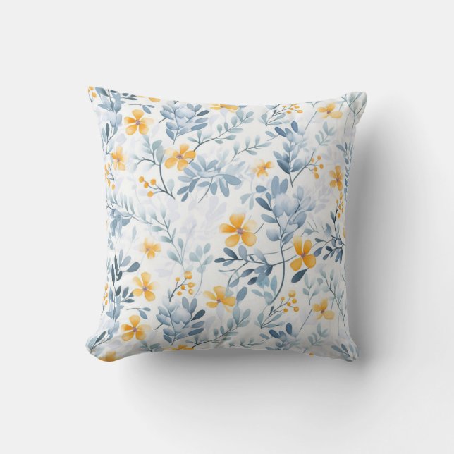 Niedliches Vintag Inspiriert Blumenmuster Kissen (Vorderseite)