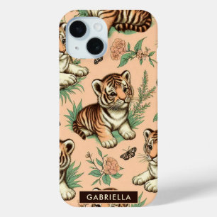 Niedliches Vintages Baby Tiger Muster Case-Mate iPhone Hülle