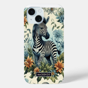 Niedliches Vintages Baby Zebra Watercolor Case-Mate iPhone Hülle