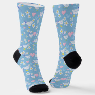 Niedliches Vintages Gänsemuster Socken