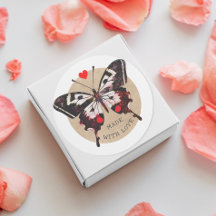 Niedliches Vintages Grunge Schmetterlingsherz aus 