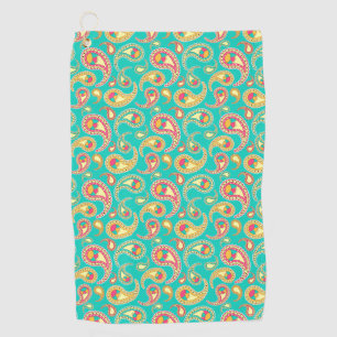 Niedliches Vintages Paisley-Muster Golfhandtuch