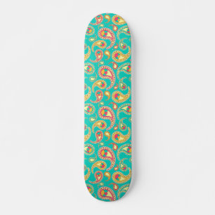 Niedliches Vintages Paisley-Muster Skateboard