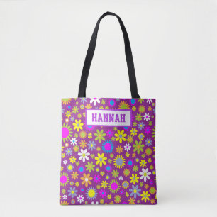 Niedliches Vintages Retro-Purple-Blumen Blumenmust