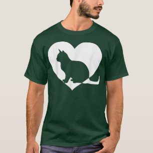 Niedliches Vintages Wer Liebe Katze Schwarze Katze T-Shirt