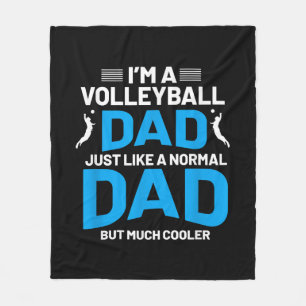 Niedliches Volleyballgeschenk für Väter und Männer Fleecedecke