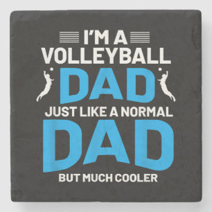 Niedliches Volleyballgeschenk für Väter und Männer Steinuntersetzer