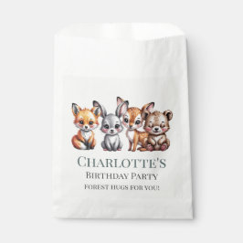 Niedliches Wald-Kid-Party Geschenktütchen