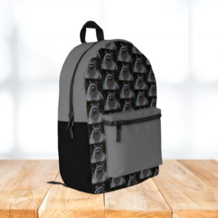 Niedliches Waldraccoon-Muster Bedruckter Rucksack