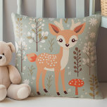Niedliches Waldwild, Waldfreunde, geschlechtsneutr Kissen<br><div class="desc">Das bezaubernde "Niedliche Waldhirsche, Waldfreunde, Gender Neutral Kinderzimmer Kissen", eine wunderschön gestaltete Ergänzung zu jedem Kinderzimmer. Dieses Kissen mit einer charmanten Abbildung eines kleinen Hirsches, umgeben von Wald-Freunden, ist in ruhigen, sanften Tönen gehalten und ist somit eine vielseitige Wahl für Jungen und Mädchen. Die sanfte Farbpalette ergänzt jedes Kinderzimmer und...</div>
