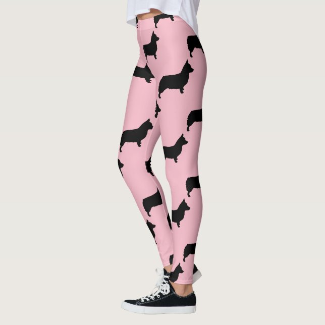 Niedliches Walisercorgi-Hundemuster Leggings (Links)