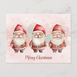 Niedliches Wasserbad Santas Holiday Postkarte
