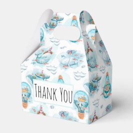 Niedliches Wasserfarbmuster für Wale Geschenkschachtel