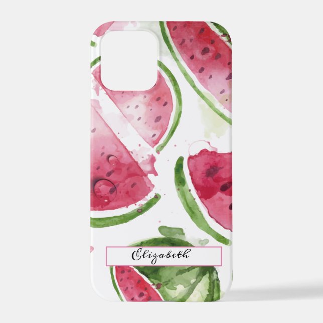 Niedliches Wassermelone iPhone Hülle (Rückseite)