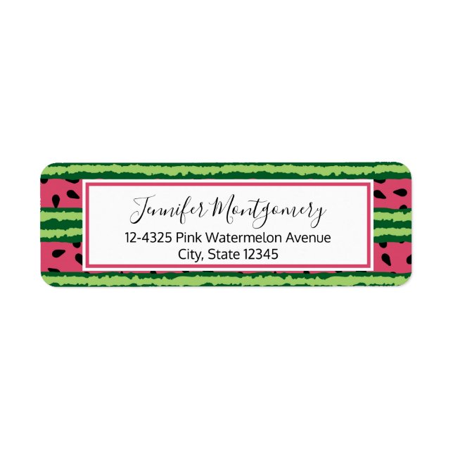 Niedliches Wassermelone Muster Pink & Green (Vorne)