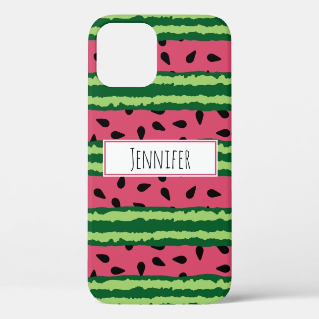 Niedliches Wassermelone Muster Pink & Green Case-Mate iPhone Hülle (Rückseite)