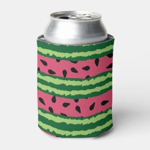 Niedliches Wassermelone Muster Pink & Green Dosenkühler