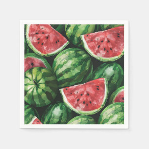 Niedliches Wassermelone Sommer Serviette
