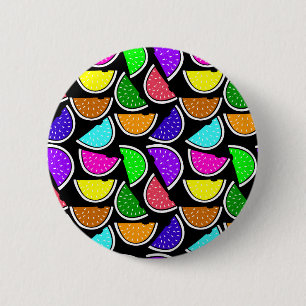 Niedliches Wassermelonmuster Button