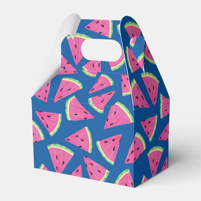 Niedliches Wassermelonmuster Geschenkschachtel (Vorderseite)