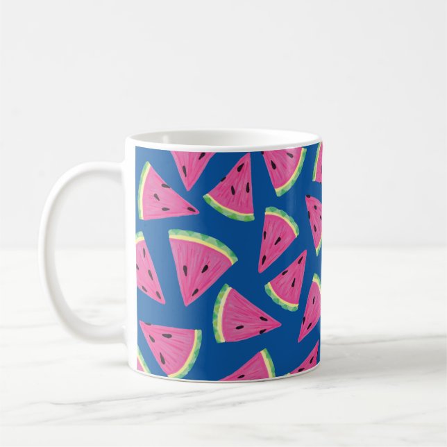 Niedliches Wassermelonmuster Kaffeetasse (Links)