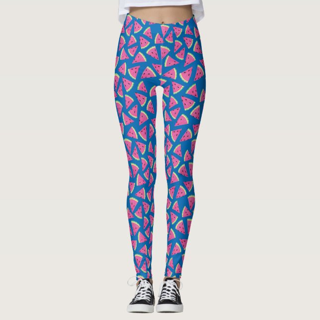 Niedliches Wassermelonmuster Leggings (Vorderseite)