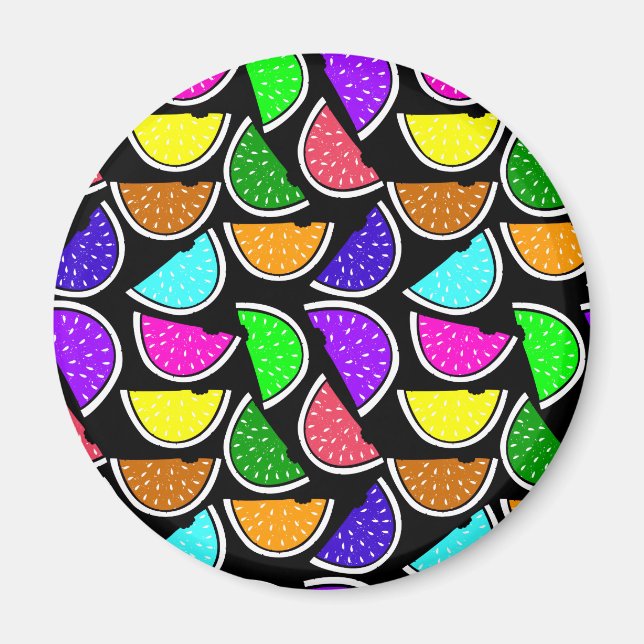 Niedliches Wassermelonmuster Magnet (Vorne)