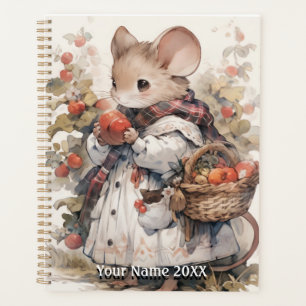 Niedliches Watercolor Field Mouse Plane Planer