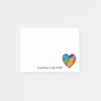 Niedliches Watercolor-Regenbogen-Herz