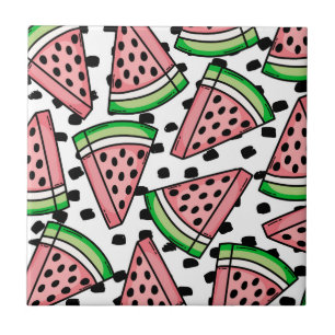 Niedliches Watermelon-Muster Fliese